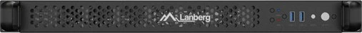 Lanberg Servergehäuse 650/12, schwarz/grau, 1HE, Flex-ATX