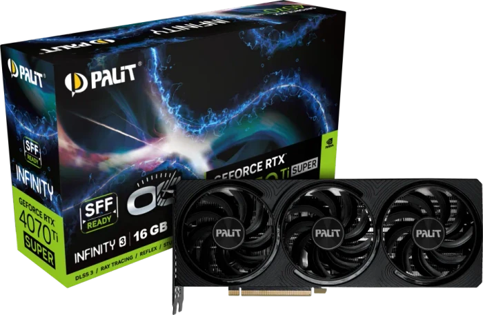 Palit GeForce RTX 4070 Ti SUPER Infinity 3 OC, 16GB GDDR6X, HDMI, 3x DP