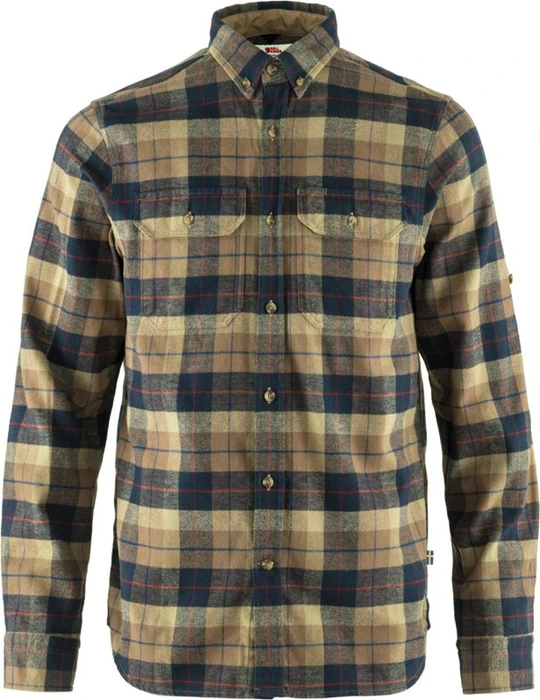 Fjällräven Singi Heavy Flannel Hemd langarm dark sand (Herren)