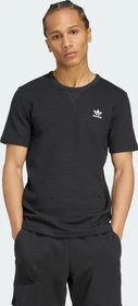 adidas Trefoil Essentials Waffle T-Shirt kurzarm schwarz/weiß (Herren)