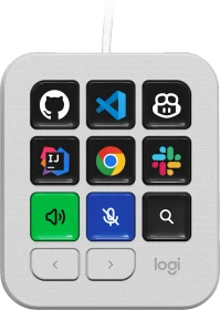 Logitech MX Keypad, hellgrau, USB-C