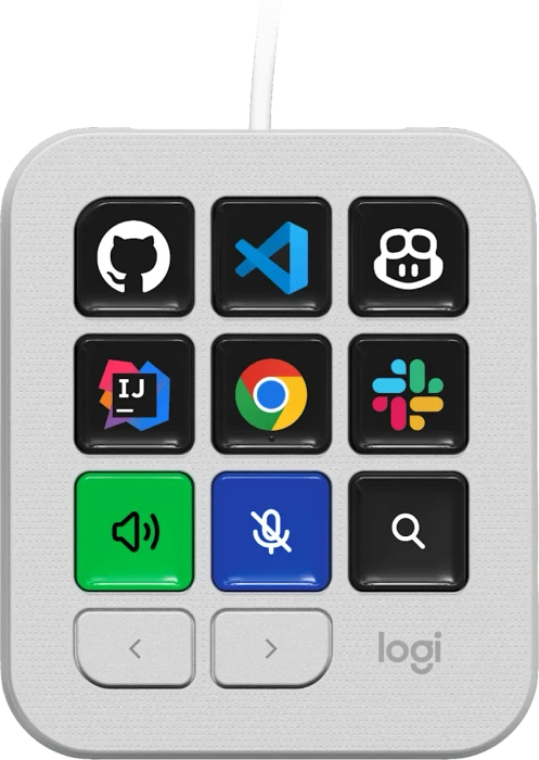 Logitech MX Keypad, hellgrau, USB-C