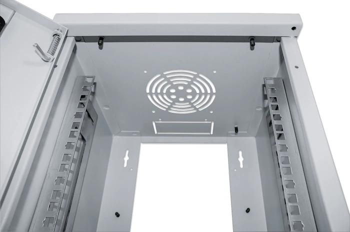 Intellinet 10" Wandschrank 6HE, Sicherheitsglastür, hellgrau, 300mm tief