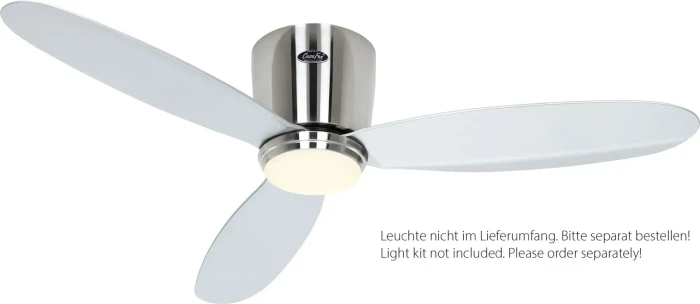 CasaFan Eco Plano II 112 BN-SI WiFi Deckenventilator silber/chrom gebürstet