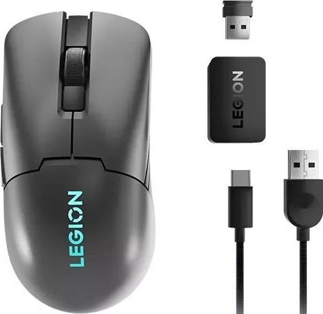 Lenovo Legion M600s Qi Wireless Gaming Mouse, Storm Grey, USB/Bluetooth