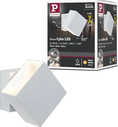 Paulmann LED Cybo eckig 2x3.5W Wandleuchte