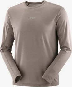 Salomon Shakeout Core Laufshirt langarm iron (Herren)