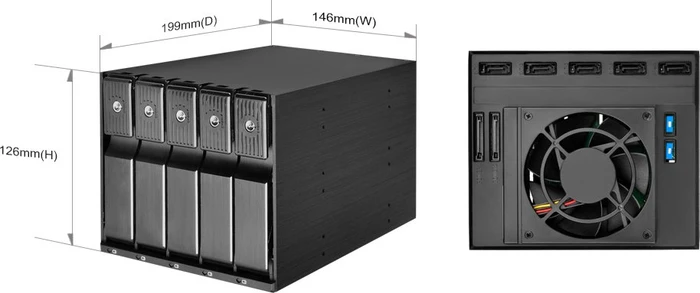SilverStone Front Panel Storage FS305