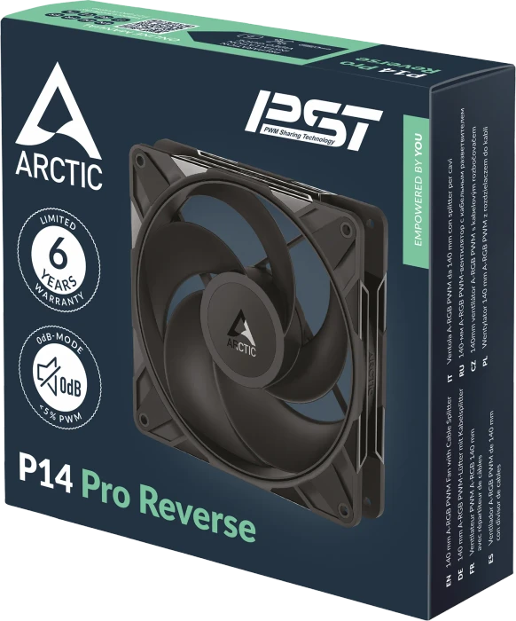 ARCTIC P14 Pro Reverse, schwarz, 140mm