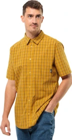 Jack Wolfskin Hot Springs Hemd kurzarm curry check (Herren)