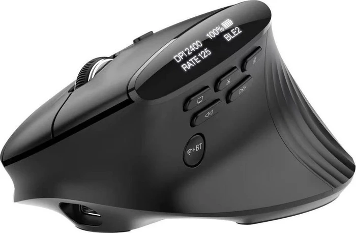 Acer Smart Fit Vertical Wireless Mouse schwarz, USB/Bluetooth