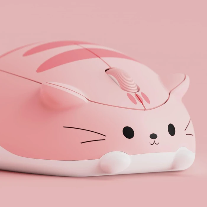 Akko x Waigua Cat Theme Wireless Mouse, Pink Angie, USB
