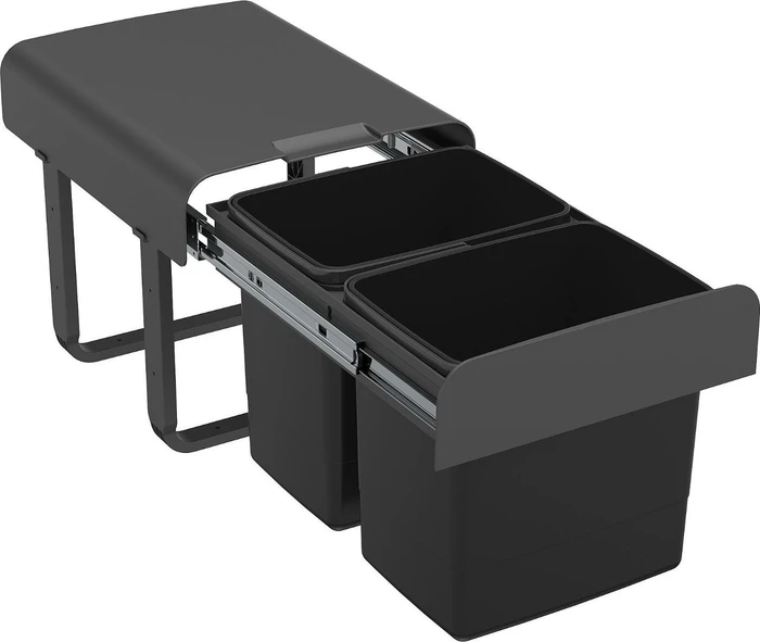 Quellmalz Ekko Einbau Müllsammler 2x16l schwarz
