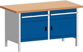 Bott Cubio Werkbank 150x84x75cm blau