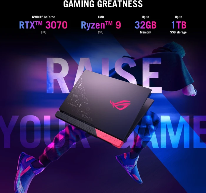 ASUS ROG Strix G15 G513QR-HN879, Eclipse Gray, Ryzen 9 5900HX, 16GB RAM, 1TB SSD, GeForce RTX 3070, DE