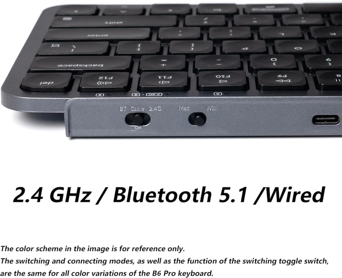 Keychron B6 Pro Ultra-Slim Wireless, Ivory White, USB/Bluetooth, UK