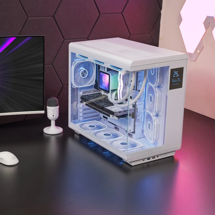 Mars Gaming MC-REVPRO White, Glasfenster
