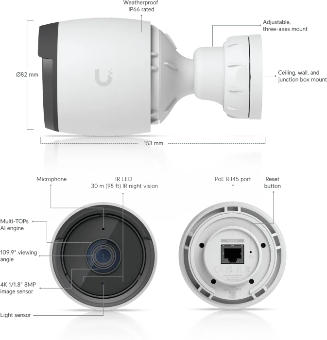 Ubiquiti UniFi G6 Bullet, weiß