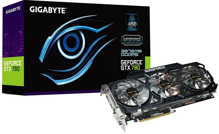 GIGABYTE GeForce GTX 780 Windforce 3X (Rev. 2.0), 3GB GDDR5, 2x DVI, HDMI, DP