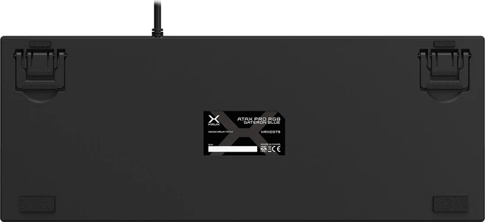 Krux Atax Pro RGB, TKL, schwarz, LEDs RGB, Gateron BLUE, USB, US