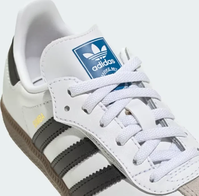 adidas Samba OG Comfort Closure Elastic Lace cloud white/core black/gum (Junior)