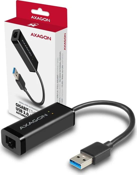 Axagon Gigabit LAN-Adapter, RJ-45, USB-A 3.0 [Stecker]