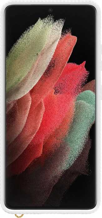 Samsung Clear Protective Cover für Galaxy S21 Ultra weiß
