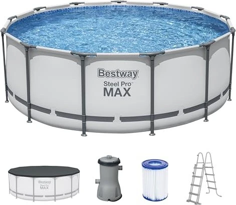 Bestway Steel Pro Max Frame Pool Set rund 396x122cm