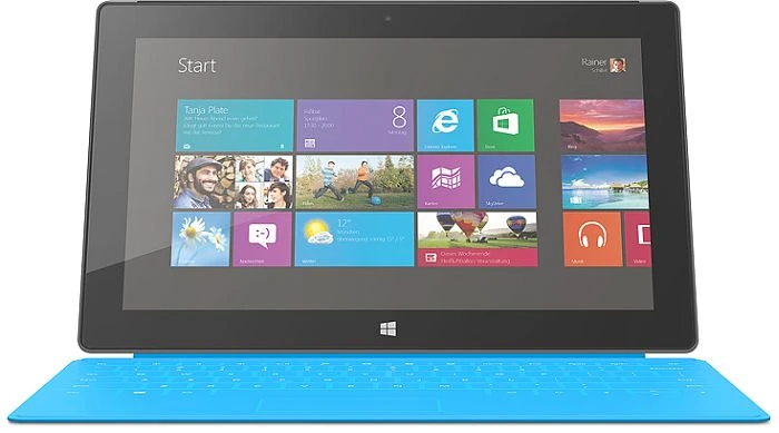 Microsoft Surface RT, blau, Tegra 3 T30L, 2GB RAM, 32GB, Touch Cover blau