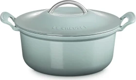 Le Creuset Modern Heritage Bräter aus Gusseisen rund 26cm 4.6l sea salt