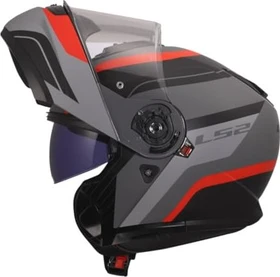 LS2 FF908 Strobe II Monza matt schwarz/grau/rot