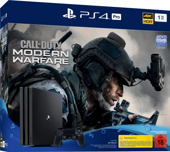 Sony PlayStation 4 Pro - 1TB Call of Duty: Modern Warfare Bundle schwarz