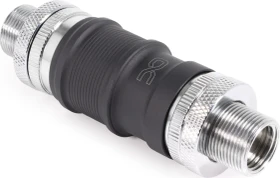 Alphacool ES Schnellverschluss BLH1A PushIn Set IG mit Schottverschraubung, 2x G1/4" IG/IG