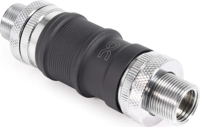 Alphacool ES Schnellverschluss BLH1A PushIn Set IG mit Schottverschraubung, 2x G1/4" IG/IG