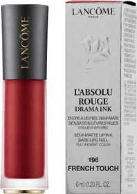 Lancôme L'Absolu Rouge Drama Ink Lippenstift 196 french touch, 6ml