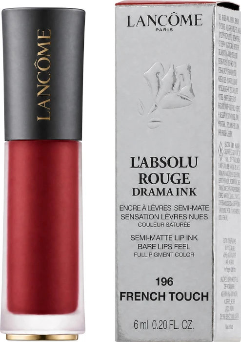 Lancôme L'Absolu Rouge Drama Ink Lippenstift 196 french touch, 6ml