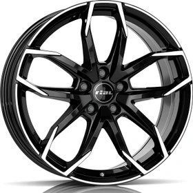 rial Lucca 8.0x18 5/114.3 ET45 schwarz frontpoliert