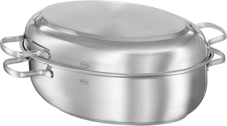 Rösle Elegance Bräter oval inkl. Deckel/Fischpfanne 41x28.5cm 8l