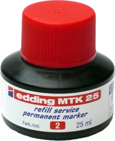 edding MTK25 Permanentmarker Tintenflasche rot, 25ml