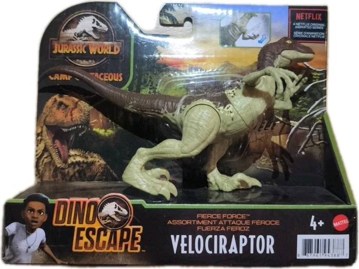 Mattel Jurassic World - Angriff Dinosaurier Velociraptor