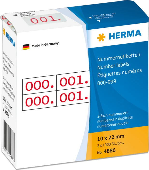 Herma Zahlenetiketten