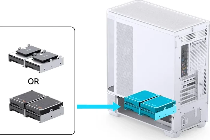 Jonsbo TK-5 White, Glasfenster