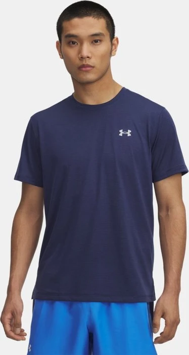 Under Armour Launch Funktionsshirt kurzarm washed navy/reflective (Herren)