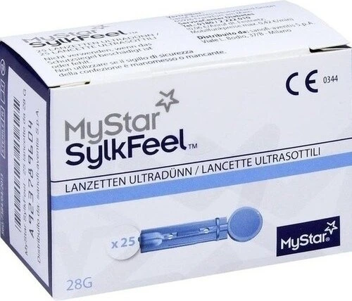 Sanofi MyStar Sylkfeel Lanzetten 28G, 25 Stück