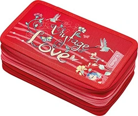 Herlitz Schüleretui TriCase gefüllt Vintage Love
