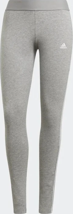 adidas Loungewear Essentials 3-Streifen Hose lang medium grey heather/white (Damen)