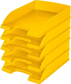 Leitz Plus Briefablage Standard, gelb, 5er-Pack