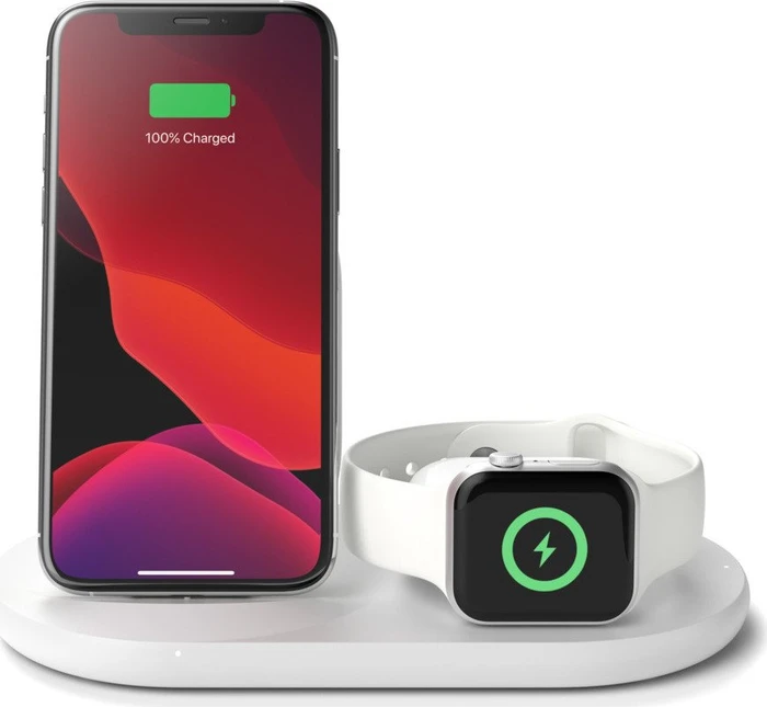 Belkin BoostCharge 3-in-1 Wireless Charger for Apple Devices weiß