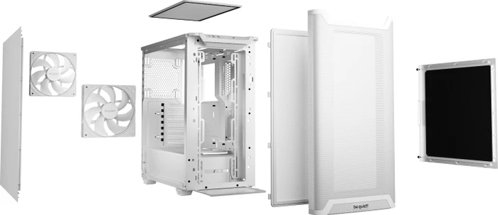 be quiet! Pure Base 501 Airflow White, schallgedämmt