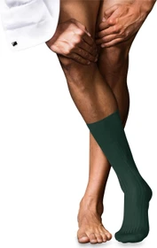 Falke No. 10 Pure Fil d'Écosse Socken hunter green (Herren)
